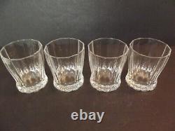 4 Double Old fashioned tumblers glasses 3-7/8 Villeroy & Boch crystal MY GARDEN