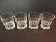 4 Double Old fashioned tumblers glasses 3-7/8 Villeroy & Boch crystal MY GARDEN
