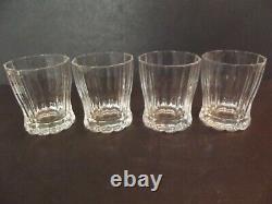 4 Double Old fashioned tumblers glasses 3-7/8 Villeroy & Boch crystal MY GARDEN