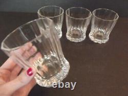 4 Double Old fashioned tumblers glasses 3-7/8 Villeroy & Boch crystal MY GARDEN