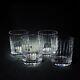 4 (Four) SASAKI ELLESSEE Cut Crystal Double Old Fashion Glasses-DISCONTINUED