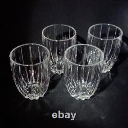 4 (Four) WATERFORD Marquis OMEGA DBL Old Fashioned Glasses-Signed DISCONTINUED