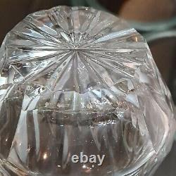 4 GALWAY CRYSTAL OLD GALWAY DOUBLE OLD FASHIONED CRYSTAL Star foot TUMBLER GLASS