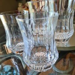 4 GALWAY CRYSTAL OLD GALWAY DOUBLE OLD FASHIONED CRYSTAL Star foot TUMBLER GLASS