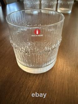 4 Iittala Finland Tapio Wirkkala NIVA Double Old Fashioned Glasses New In Box