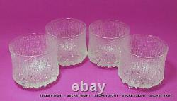 4 Iittala ULTIMA THULE Dbl Old Fashioned On The Rocks 10 oz Glasses 3.5 x 3.75