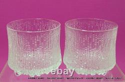 4 Iittala ULTIMA THULE Dbl Old Fashioned On The Rocks 10 oz Glasses 3.5 x 3.75