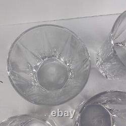 4 Lauren Ralph Lauren Crystal Wentworth Double Old Fashioned Glasses 3-7/8