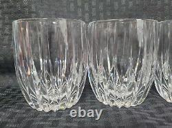 4 MIKASA Crystal PARK LANE Double Old Fashioned Rocks glasses
