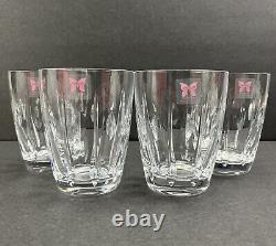 4 Marquis Waterford Sheridan Double Old Fashioned Glasses Cut Crystal 4.5 RARE