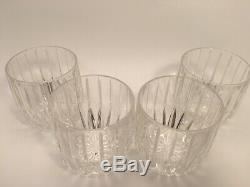(4) Mikasa PARK LANE Executive Double Old Fashioned Glasses with Box