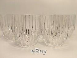 (4) Mikasa PARK LANE Executive Double Old Fashioned Glasses with Box
