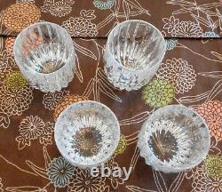 (4) Mikasa Park Lane Double Old Fashioned Glasses 3 7/8 High #1
