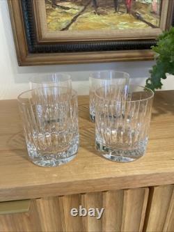 4 Miller Rogaska Soho Crystal Double Old Fashioned Glasses 3.9in Discontinued