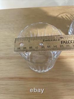 4 Miller Rogaska Soho Crystal Double Old Fashioned Glasses 3.9in Discontinued