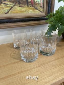 4 Miller Rogaska Soho Crystal Double Old Fashioned Glasses 3.9in Discontinued