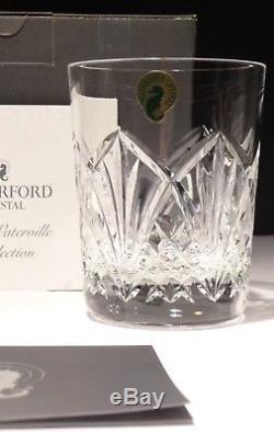 4 NEW WATERFORD CRYSTAL WATERVILLE 12 oz. DOUBLE OLD FASHIONED TUMBLERS IRELAND