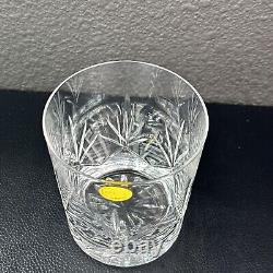 4 Neictman Crystal Glasses Double Old Fashioned Glass 3.75 Mint