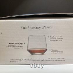 4 New Boxed Zwiesel Germany Crystal Glass Double Old Fashioned 13.2 oz Glasses