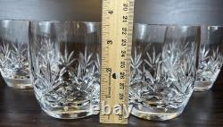 4 Nice Mikasa Orion Crystal 3 3/4 Double Old Fashioned Glasses
