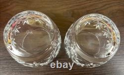 4 Nice Mikasa Orion Crystal 3 3/4 Double Old Fashioned Glasses