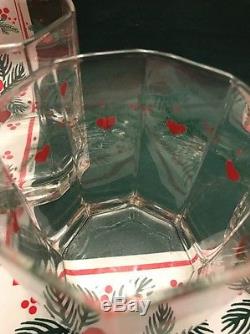 4 Porsgrund Hearts & Pines Octavia Double Old Fashioned Glasses Juice Whiskey