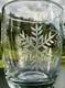 4 Pottery Barn-Snowflake Etched-Double Old-Fashioned Glasses! New & Beautiful