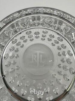 4 Ralph Lauren Crystal ASTON Double Old Fashioned Low-ball Whiskey Glasses Mint