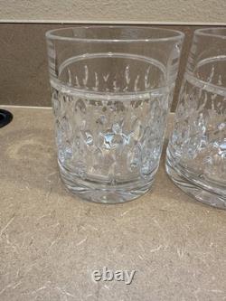 4 Ralph Lauren Crystal Aston DOF Double Old Fashioned Low Ball Whiskey Glasses