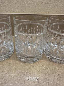 4 Ralph Lauren Crystal Aston DOF Double Old Fashioned Low Ball Whiskey Glasses