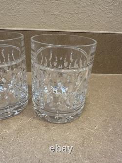 4 Ralph Lauren Crystal Aston DOF Double Old Fashioned Low Ball Whiskey Glasses