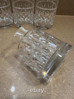 4 Ralph Lauren Crystal Aston DOF Double Old Fashioned Low Ball Whiskey Glasses