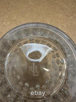 4 Ralph Lauren Crystal Aston DOF Double Old Fashioned Low Ball Whiskey Glasses