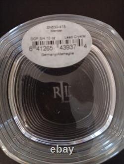 4 Ralph Lauren Mercer Double Old Fashioned Glasses. 10oz. Never Used