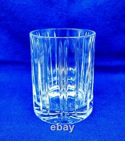 4 Ralph Lauren TURNER Doubled Old Fashioned Crystal Whiskey Glasses 4.25H