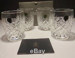 4 Rare Waterford Araglin Double Old Fashioned Tumblers New Made In Ireland