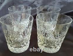 (4) Rogaska Gallia Crystal 4 Double Old Fashioned Glasses Great Condition