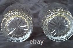 (4) Rogaska Gallia Crystal 4 Double Old Fashioned Glasses Great Condition