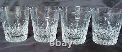 (4) Rogaska Gallia Crystal 4 Double Old Fashioned Glasses Great Condition