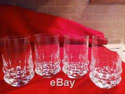 4 Rosenthal Holdfast DOUBLE OLD FASHIONED glasses, excellent, no chips or cracks