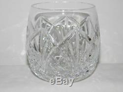 4 STAMPED WATERFORD CRYSTAL 14 oz. DOUBLE OLD FASHIONED TUMBLERS