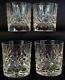 4 Thomas Webb Double old fashioned whiskey tumblers Cut Crystal Glasses ABP