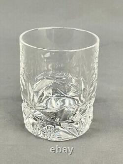 4 Tiffany & Co. Crystal Rock Double Old Fashioned Tumbler Glasses 3 3/4 Mint