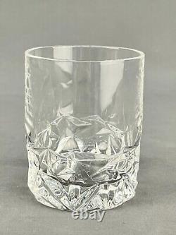 4 Tiffany & Co. Crystal Rock Double Old Fashioned Tumbler Glasses 3 3/4 Mint