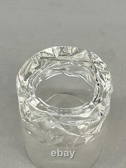 4 Tiffany & Co. Crystal Rock Double Old Fashioned Tumbler Glasses 3 3/4 Mint