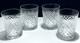 4 VINTAGE WATERFORD CRYSTAL ALANA DOUBLE OLD FASHIONED 12 oz TUMBLER GLASSES