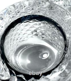 4 VINTAGE WATERFORD CRYSTAL ALANA DOUBLE OLD FASHIONED 12 oz TUMBLER GLASSES