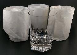 4 Vera Wang Duchesse Crystal Double Old Fashioned Tumbler Rocks Glasses NIB