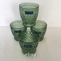 4 Villeroy & Boch GobletTumblerDouble Old Fashioned Goblets NIB