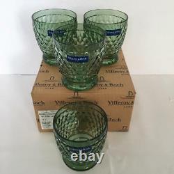 4 Villeroy & Boch GobletTumblerDouble Old Fashioned Goblets NIB